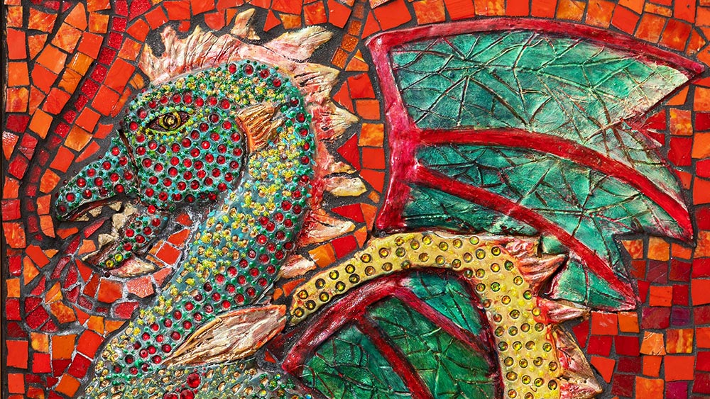 Suzi K. Edwards, Magical Dragon, detail